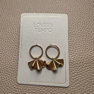 Ruffle Drop Earrings Lover’s Tempo Rose Gold Tone